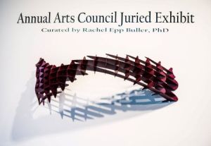 Title wall, with the Best in Show sculpture